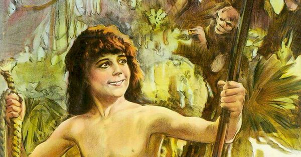 Closeup of a Tarzan of the Apes poster