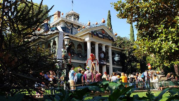 Disneyland's Haunted Mansion ride has a "secret entrance."