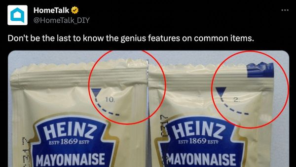 An ad on X said that Heinz mayo or mayonnaise packets or sachets had a genius feature for the reason they have numbers and colors.
