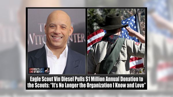 An online rumor claimed Eagle Scout Vin Diesel pulled a $1 million annual donation to Boy Scouts of America and said the words it's no longer the organization I know and love.